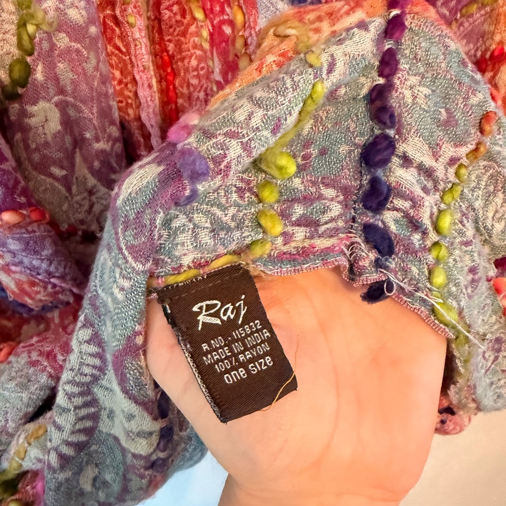 Anthropologie Raj - OS - Colorful Bohemian Infinity Scarf - Picture 5 of 8